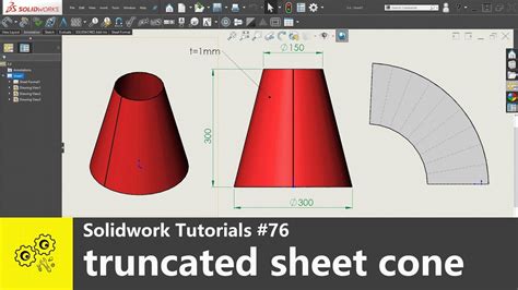 how to make a cone shape out of sheet metal|truncated cone from flat sheet.